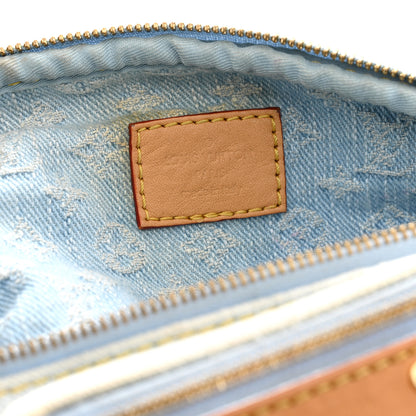 Louis Vuitton Monogram Denim Mini Bumbag Sky Blue 6 of 12