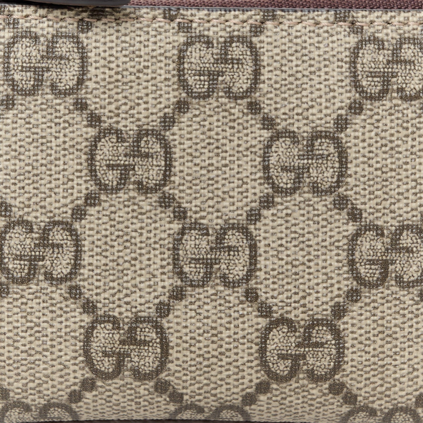 GG Supreme Monogram Key Case Brown