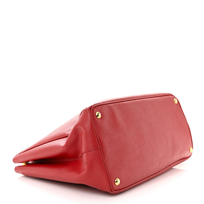 Prada Saffiano Lux Large Tote Fuoco 4 of 18