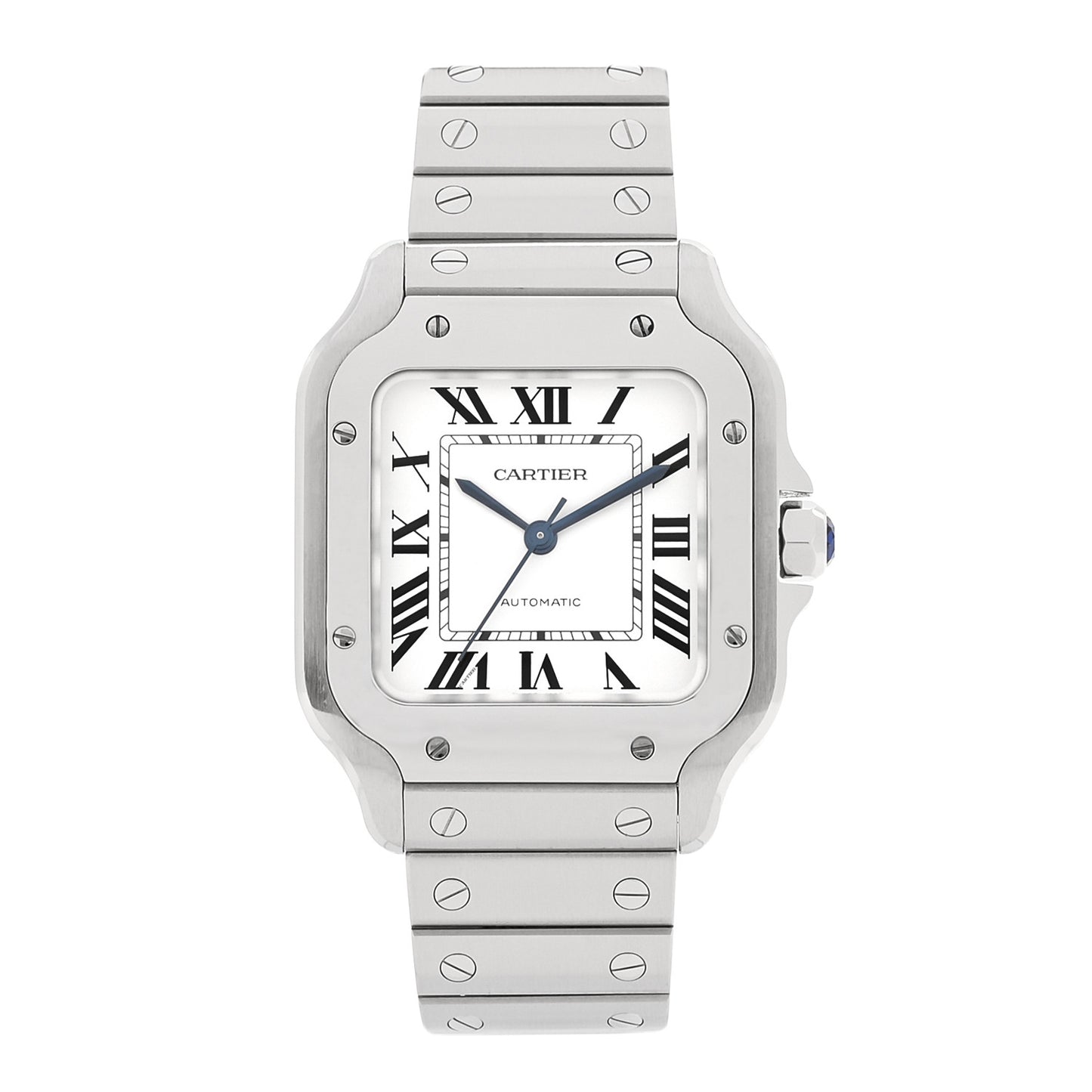 Stainless Steel 35mm Santos de Cartier Automatic Watch