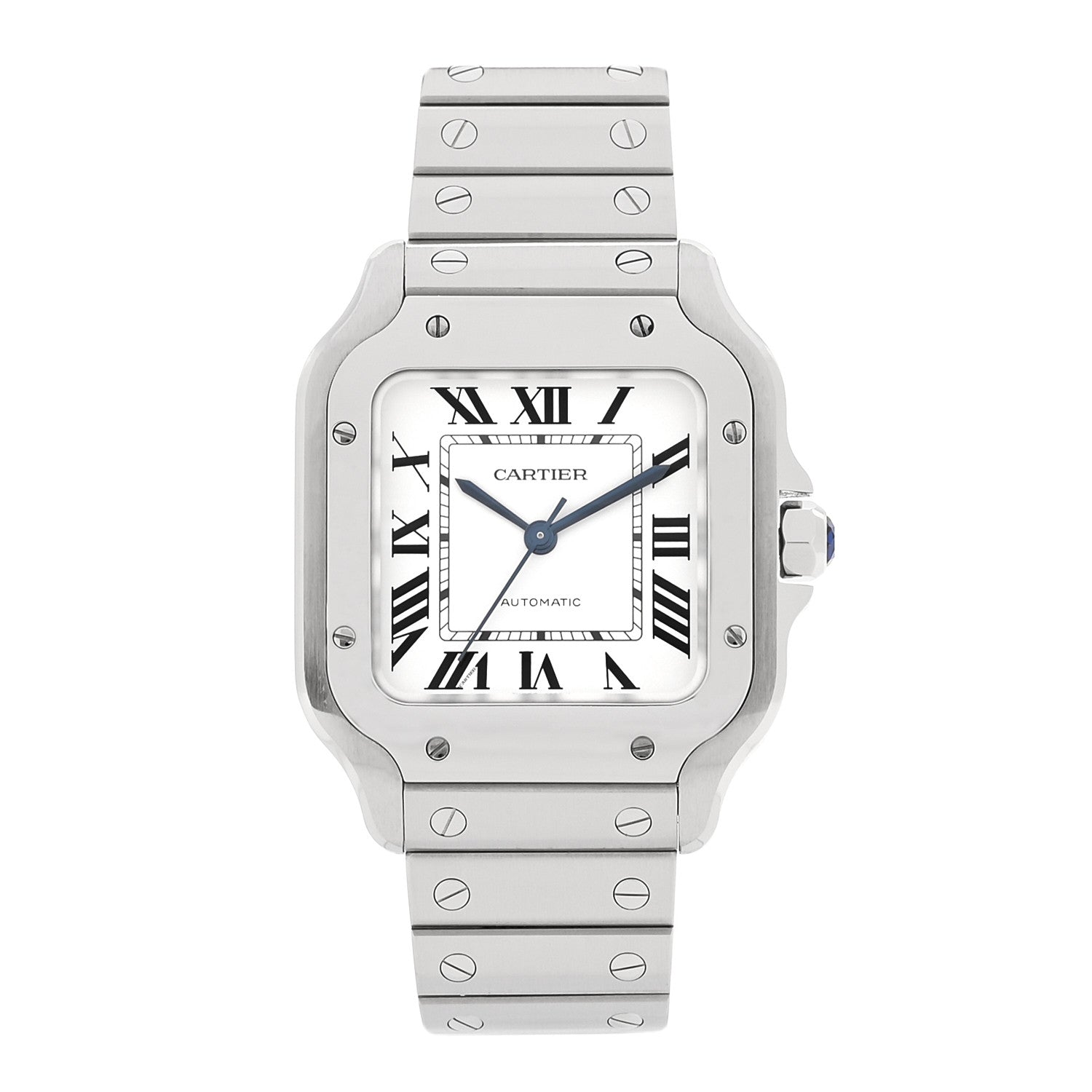 Cartier Stainless Steel 35mm Santos de Cartier Automatic Watch 1 of 5