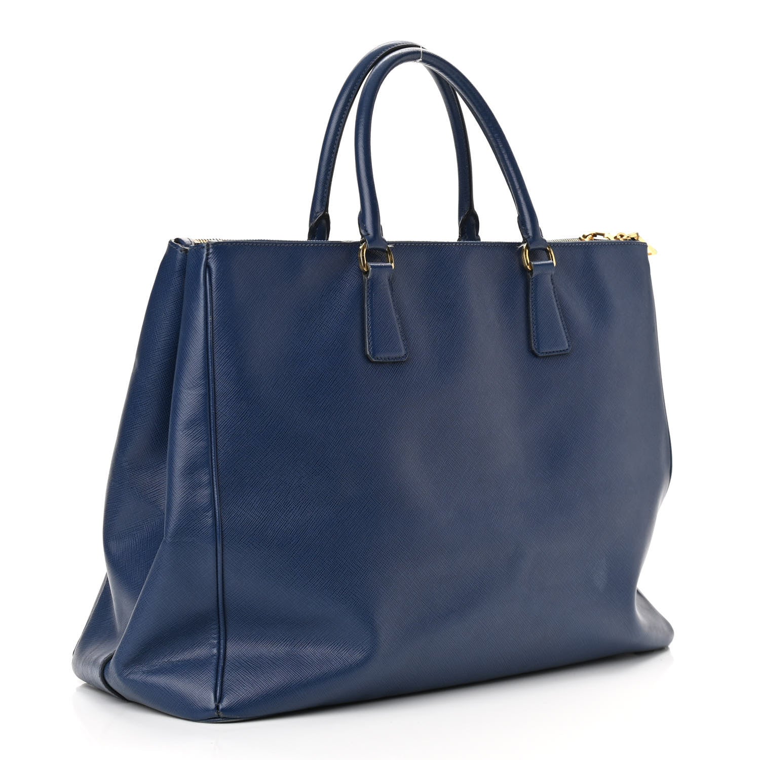 Prada Saffiano Lux Extra Large Galleria Double Zip Tote Bluette 3 of 15