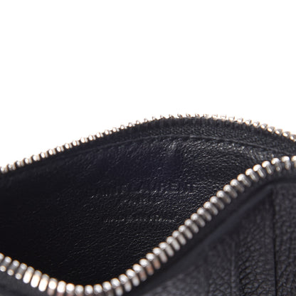 Saint Laurent Grained Calfskin 5 Fragments Zip Pouch Card Holder Black 6 of 8