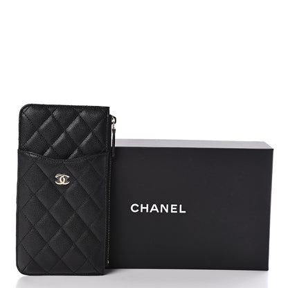 Chanel Caviar Quilted Classic Flat Wallet Pouch Black 8 of 8