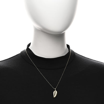 Jennifer Meyer 18K Yellow Gold Small Leaf Necklace 2 of 4