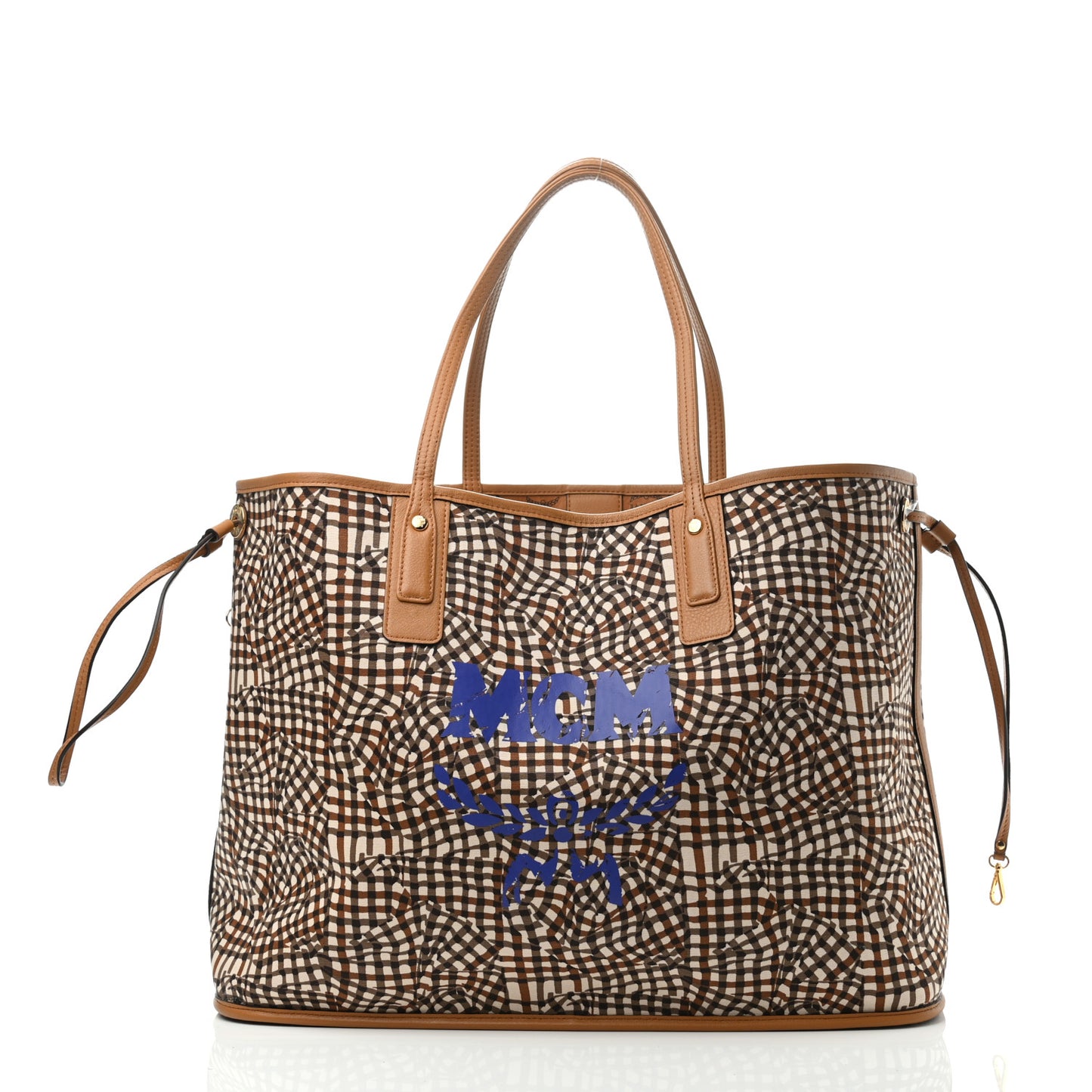 Visetos Large Liz Reversible Shopper Tote Cognac