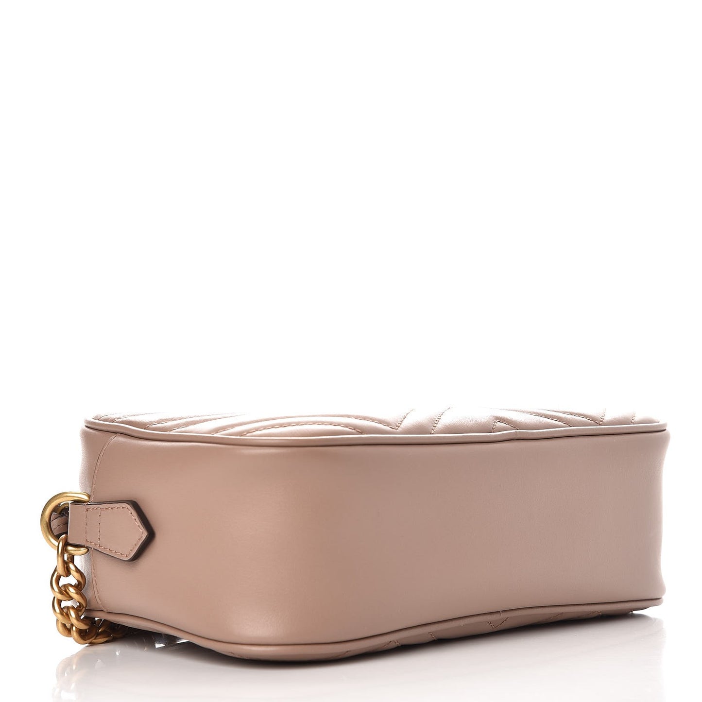 Calfskin Matelasse Small GG Marmont Chain Shoulder Bag Porcelain Rose