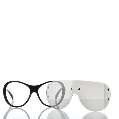 Chanel Clip On Sunglasses 71230 Mirror Grey Black 9 of 10