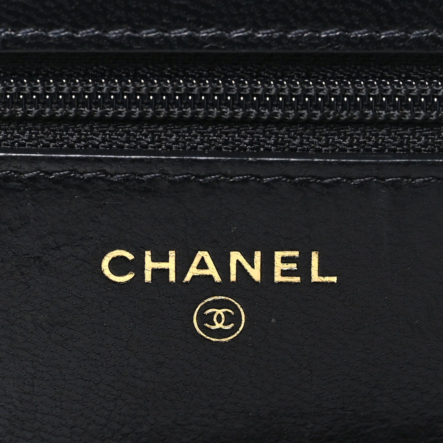 Lambskin Quilted Chanel 19 Wallet On Chain WOC Black
