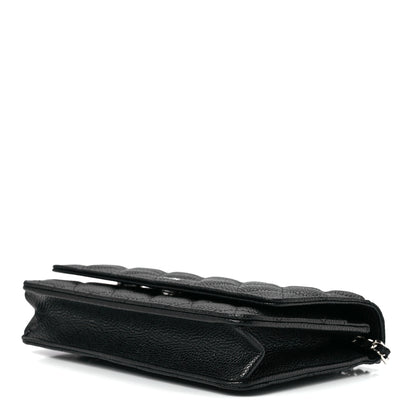 Chanel Caviar Quilted Wallet on Chain WOC Black 10 of 13