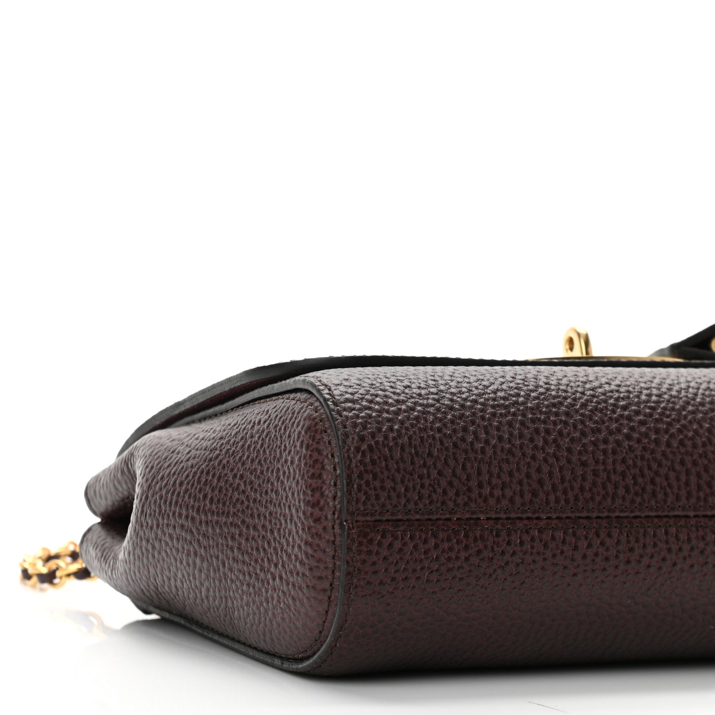 Small Classic Grain Calfskin Small Lily Flap Oxblood