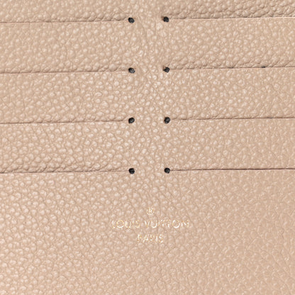 Louis Vuitton Calfskin Felicie Chain Wallet Card Holder Insert Tourterelle 6 of 6
