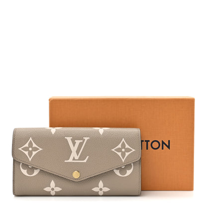 Louis Vuitton Empreinte Monogram Giant Sarah Wallet Tourterelle Creme 9 of 9