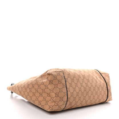 Gucci Canvas Monogram Hobo Beige 4 of 9