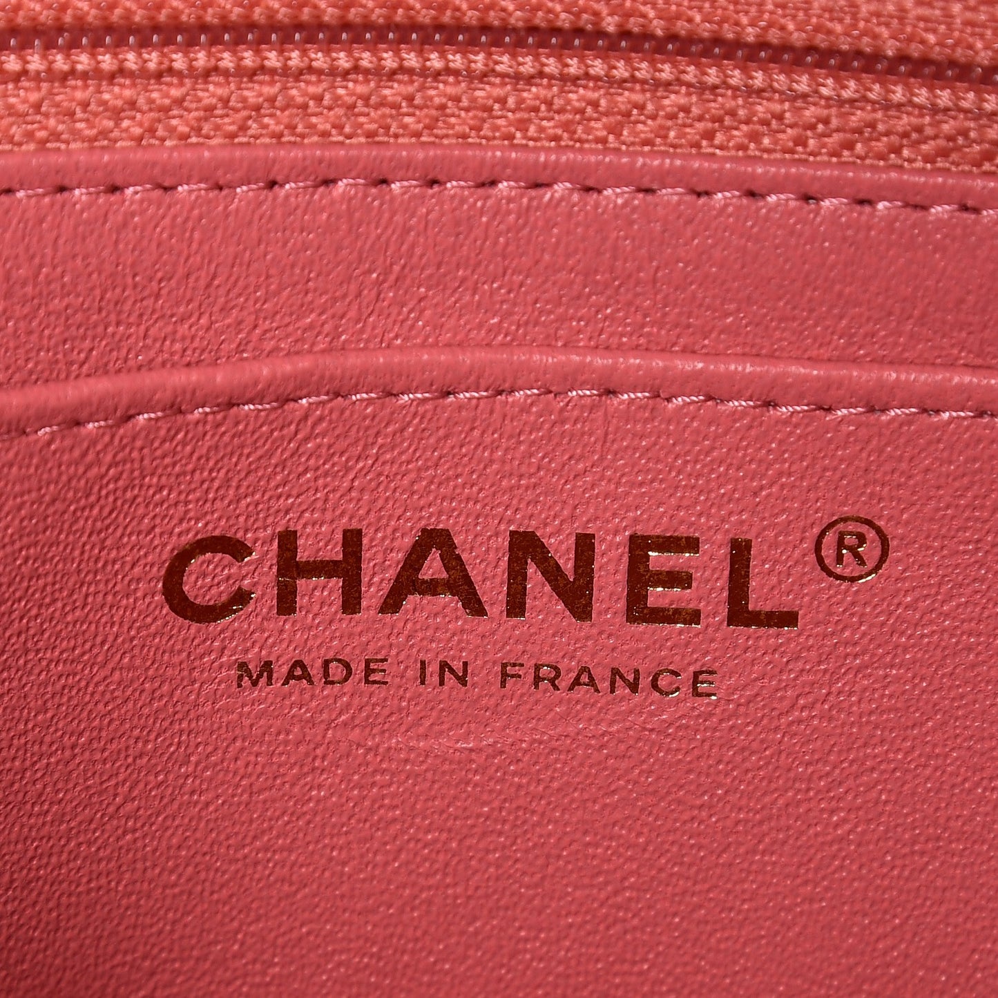 Caviar Quilted Mini Rectangular Flap Dark Pink