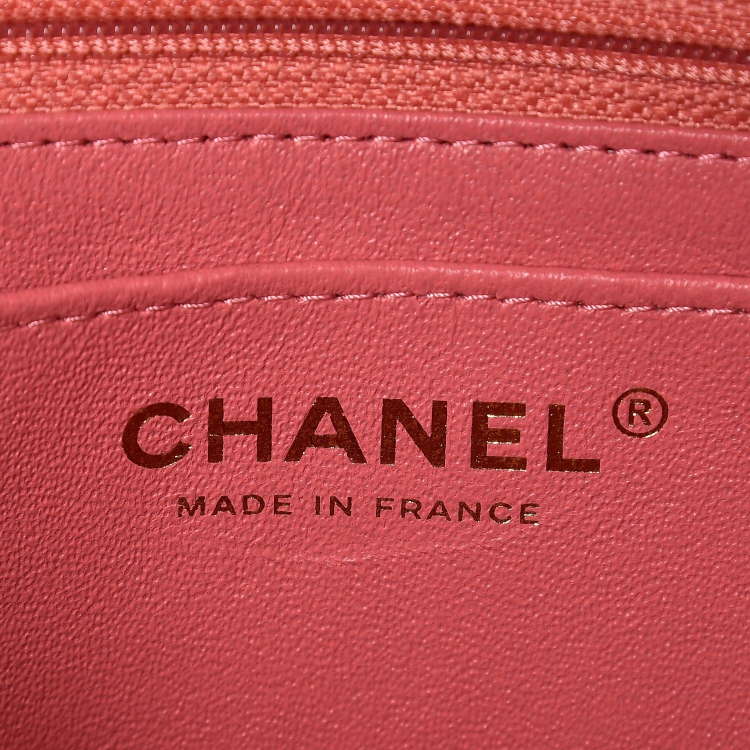 Chanel Caviar Quilted Mini Rectangular Flap Dark Pink 6 of 8