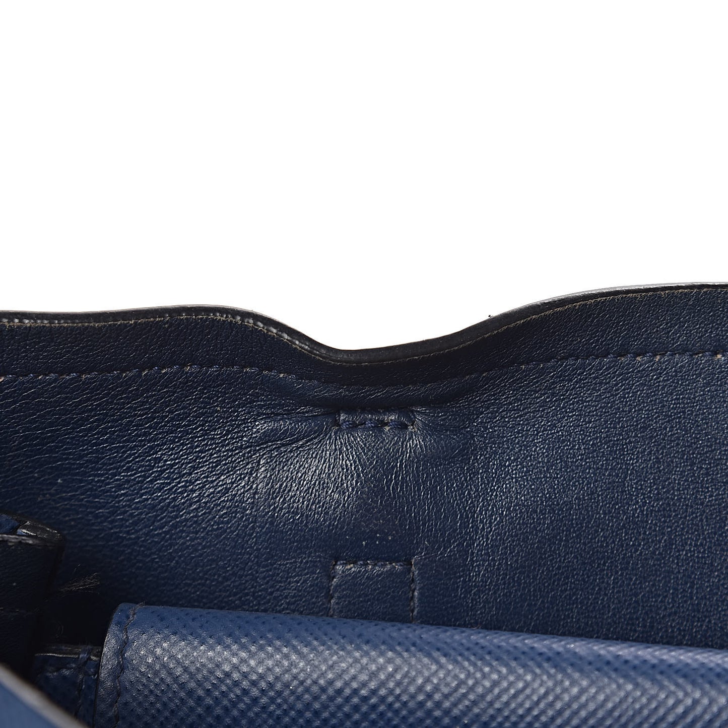 Saffiano Cuir Medium Double Handle Tote Bluette
