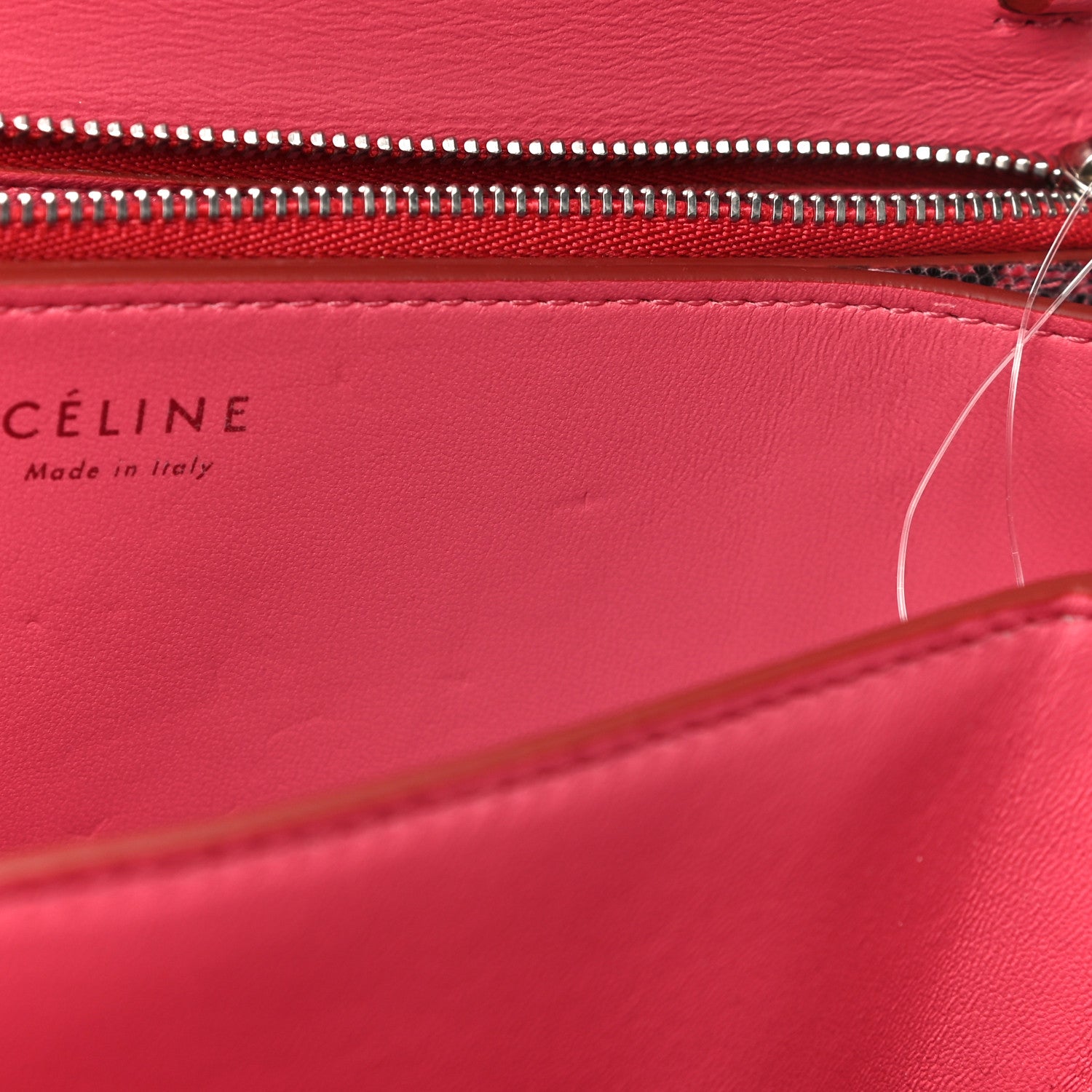 Celine Lizard Medium Classic Box Flap Bag Pink Grey 13 of 14