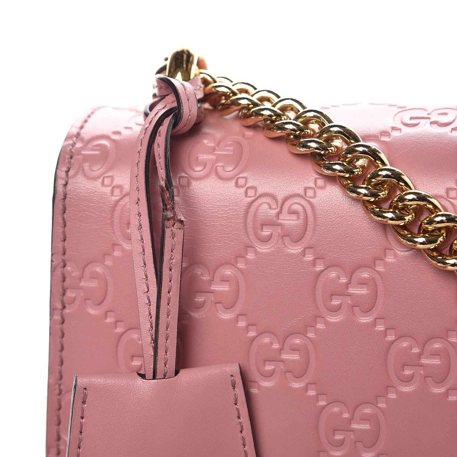 Gucci Guccissima Signature Medium Padlock Shoulder Bag Rose Baby Candy 12 of 12