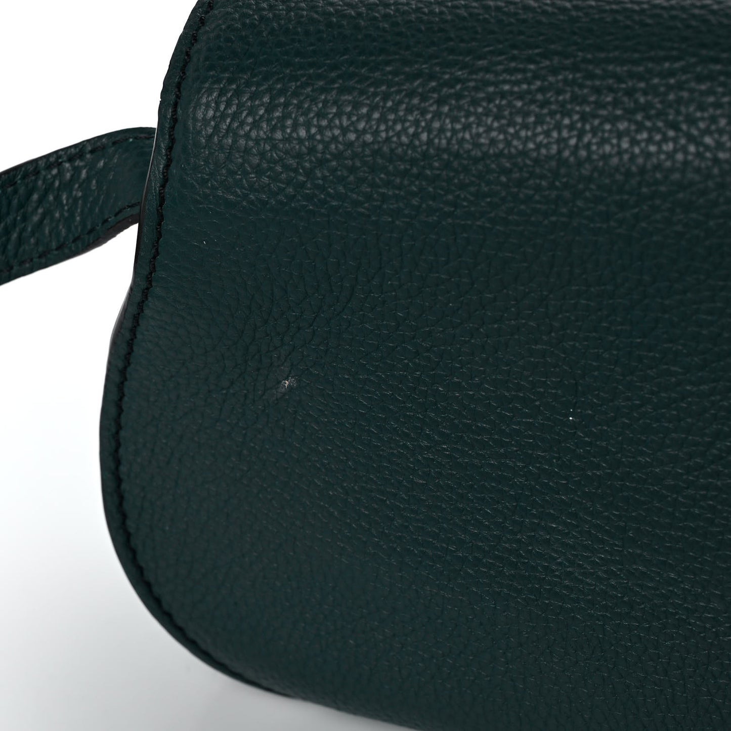 Calfskin Mini Marcie Round Crossbody Bag Teal