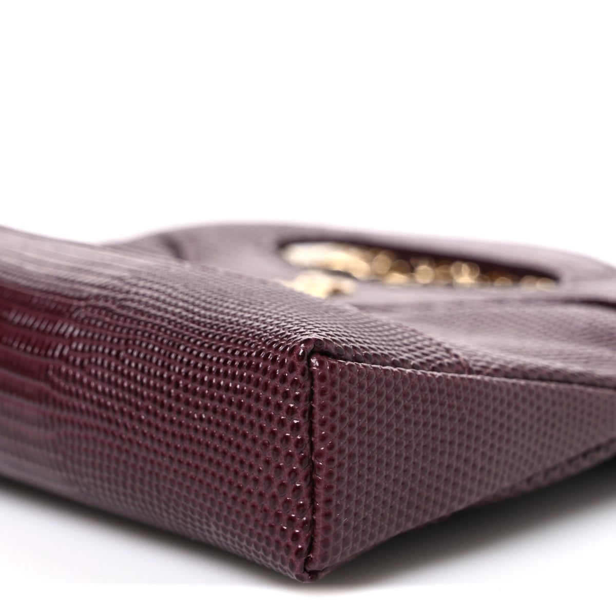 Chanel Lizard Embossed Calfskin Quilted Nano 31 Shopping Bag Burgundy 10 of 11