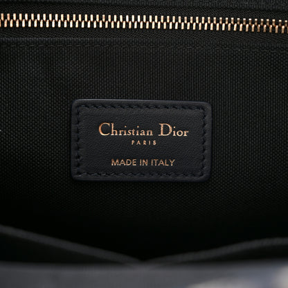 Christian Dior Oblique Calfskin Small Book Tote With Strap Blue Multicolor 6 of 10