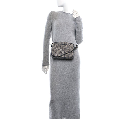 Christian Dior Oblique Saddle Triple Pouch Grey 2 of 10