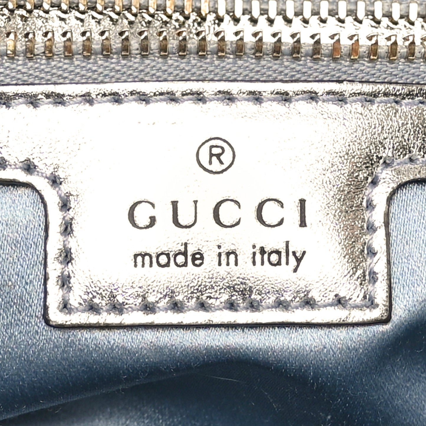 Iridescent Nappa Chevron Matelasse Small GG Marmont Shoulder Bag Iridescent Snow Light Blue