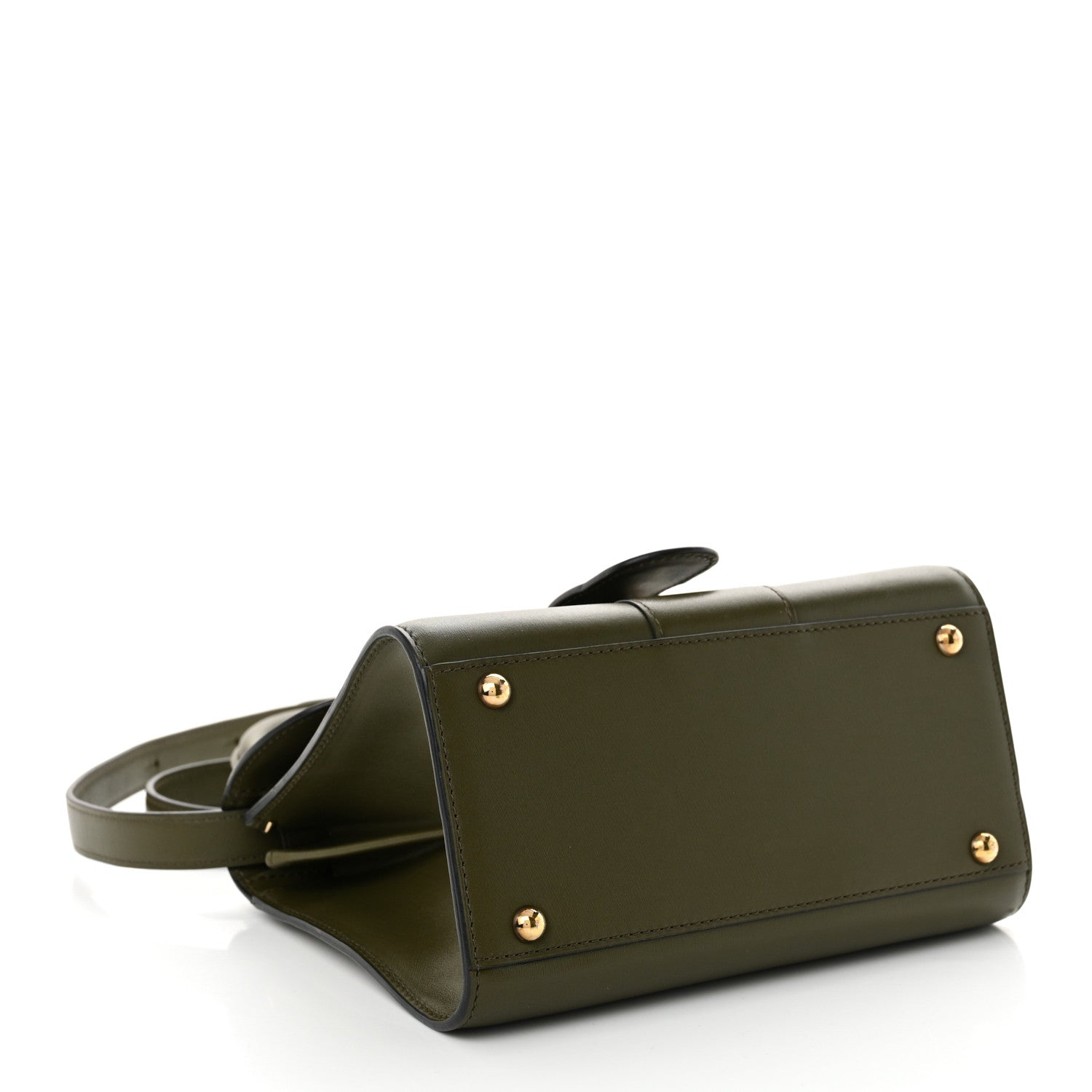 Delvaux Box Calfskin Mini Brillant Satchel Olive 4 of 13