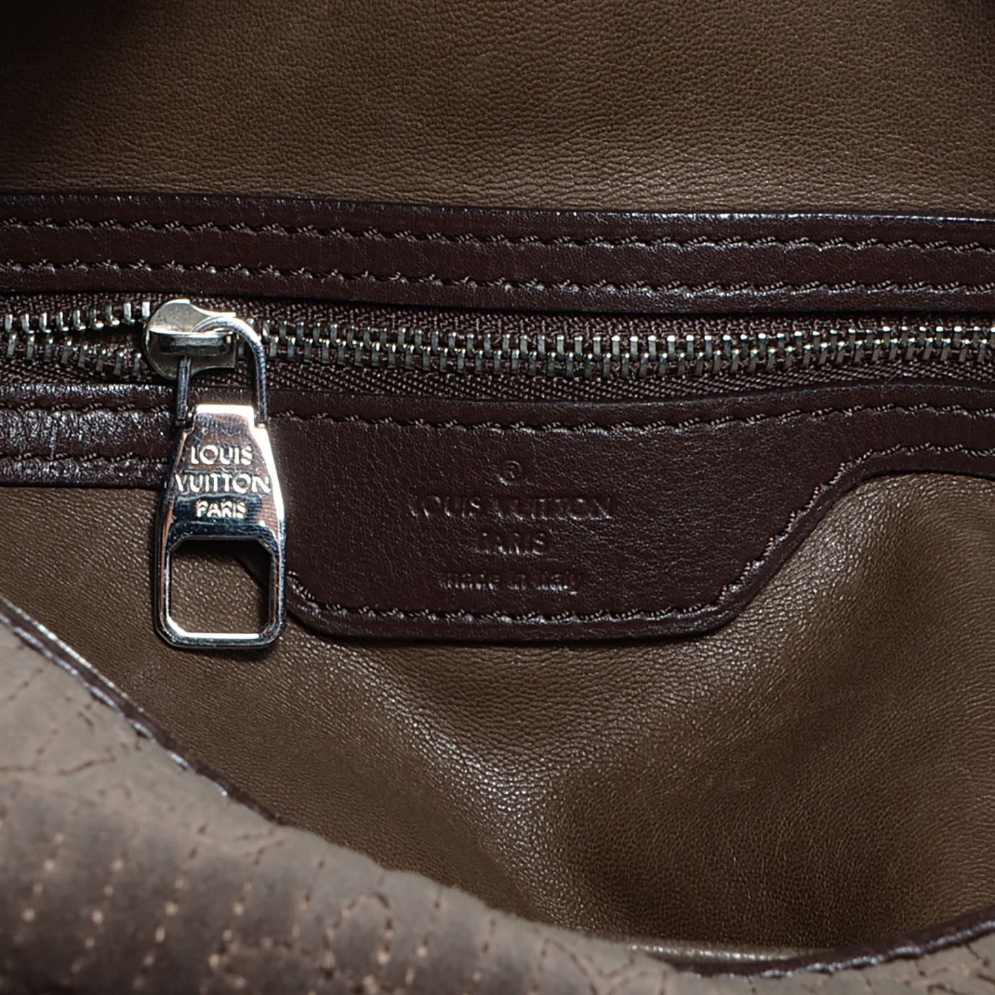Monogram Suede Antheia IXIA PM BBrown