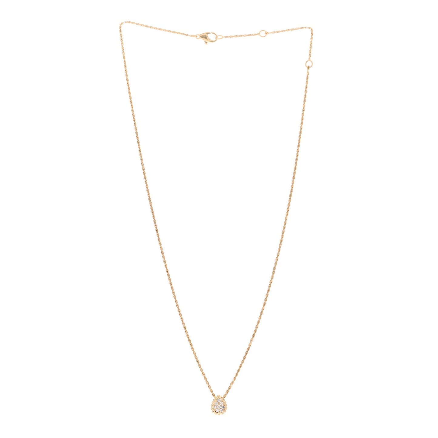 18K Yellow Gold Diamond XS Serpent Boheme Necklace