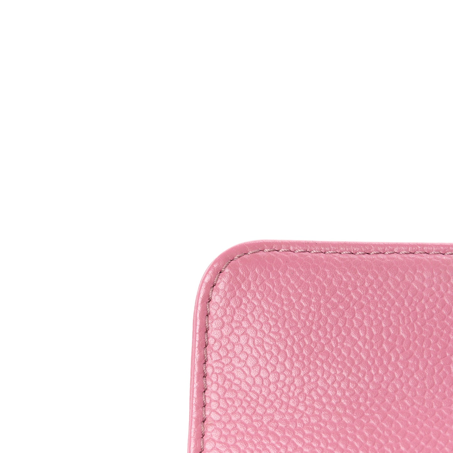 Glazed Calfskin Quilted Lucky Charms East West Accordion Flap Pink