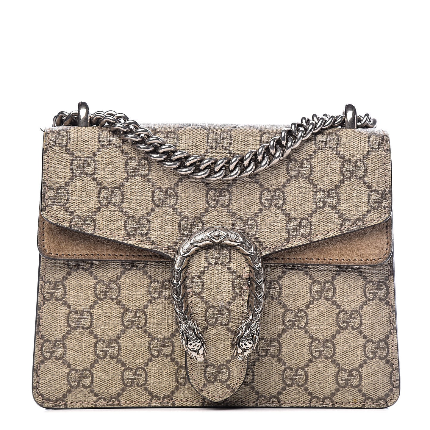 GG Supreme Monogram Mini Dionysus Shoulder Bag Taupe
