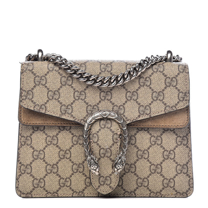 Gucci GG Supreme Monogram Mini Dionysus Shoulder Bag Taupe 1 of 11