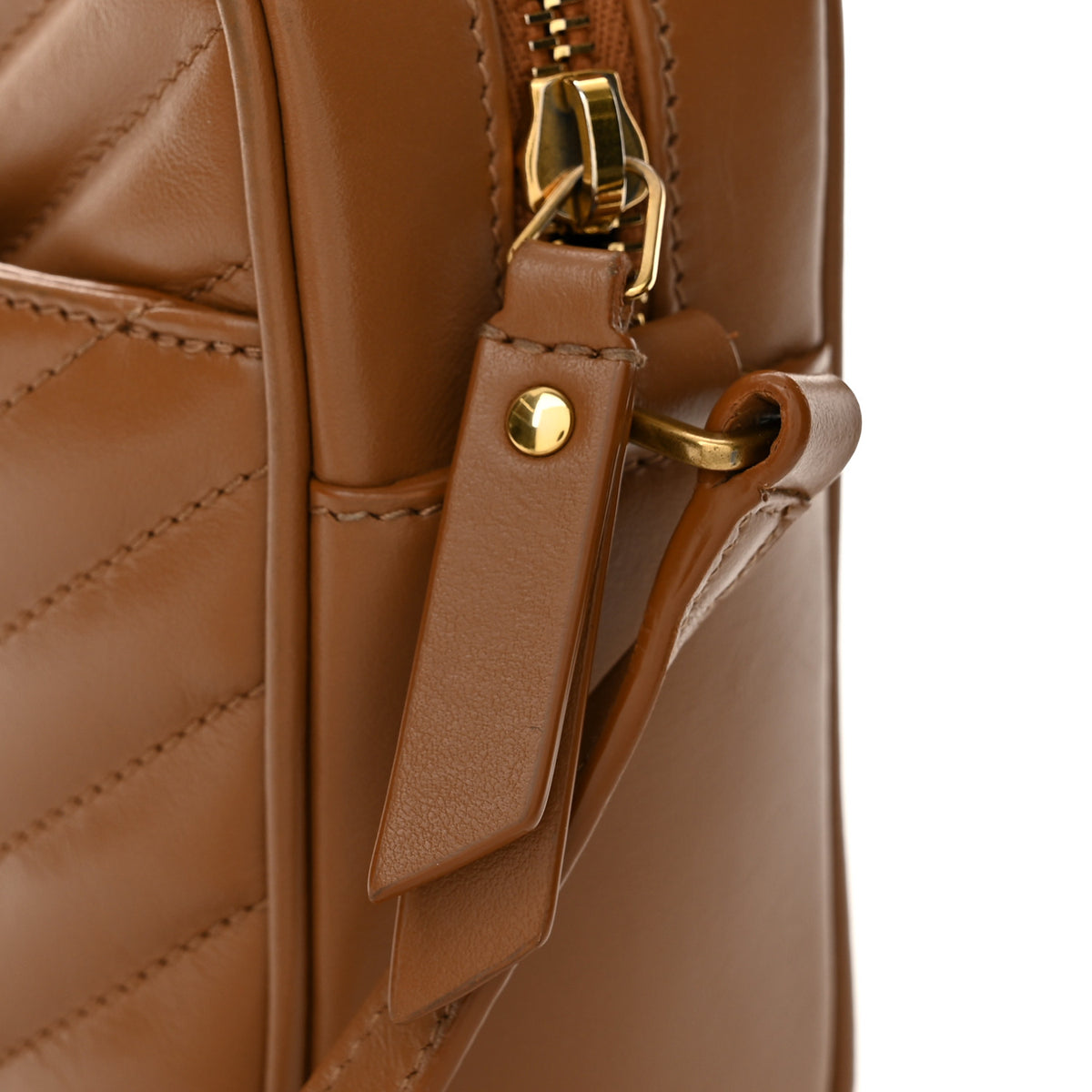 Calfskin Matelasse Monogram Lou Camera Bag Cinnamon