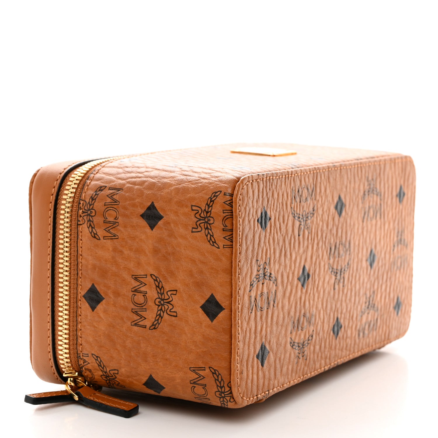 MCM Visetos Rockstar Vanity Case Cognac 4 of 7