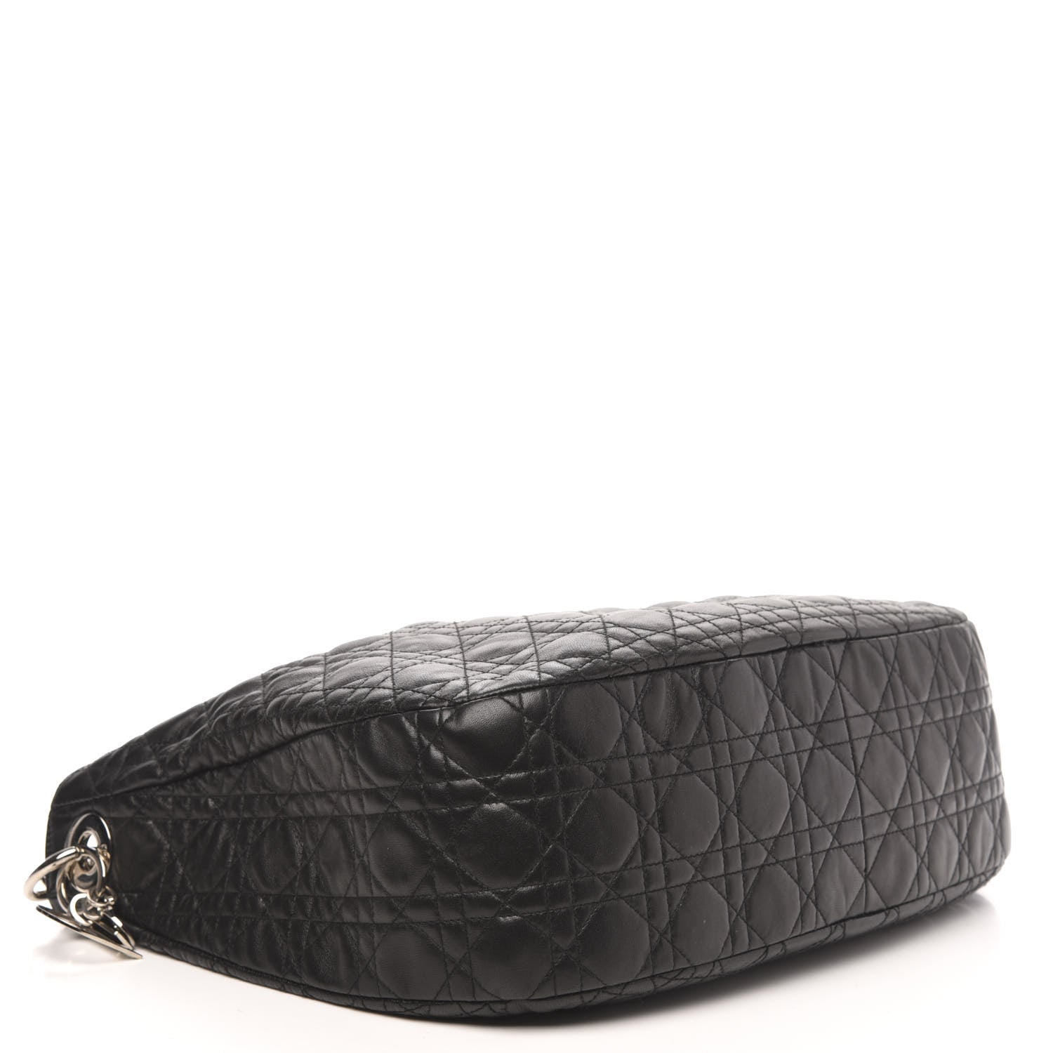Christian Dior Lambskin Cannage Large Dior Soft Hobo Black 4 of 10