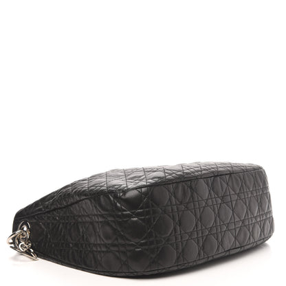 Christian Dior Lambskin Cannage Large Dior Soft Hobo Black 4 of 10