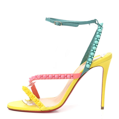 Christian Louboutin Nappa Spikes Mafaldina 100 Sandals 38.5 Version Multi 1 of 8