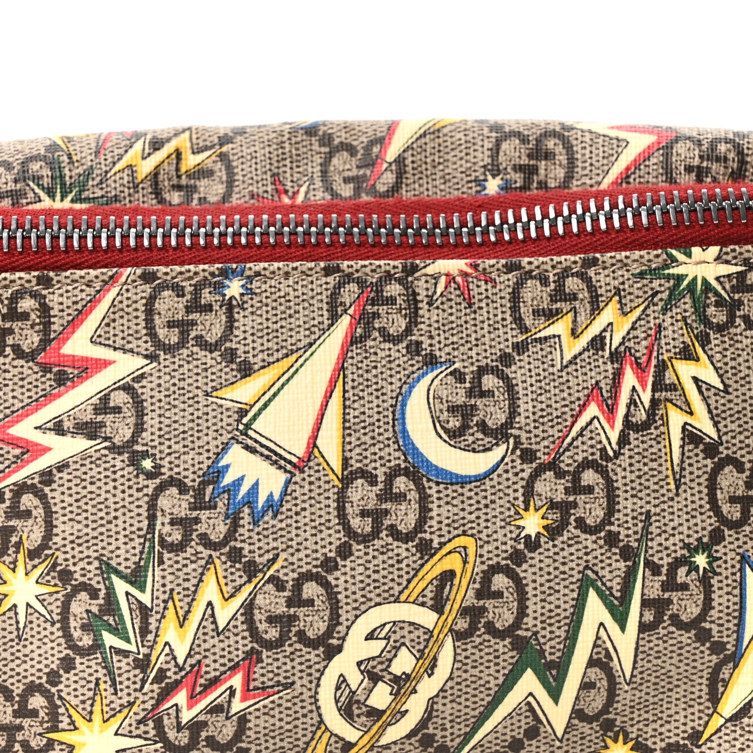 Gucci GG Supreme Monogram Childrens Space Print Belt Bag Multicolor 8 of 10