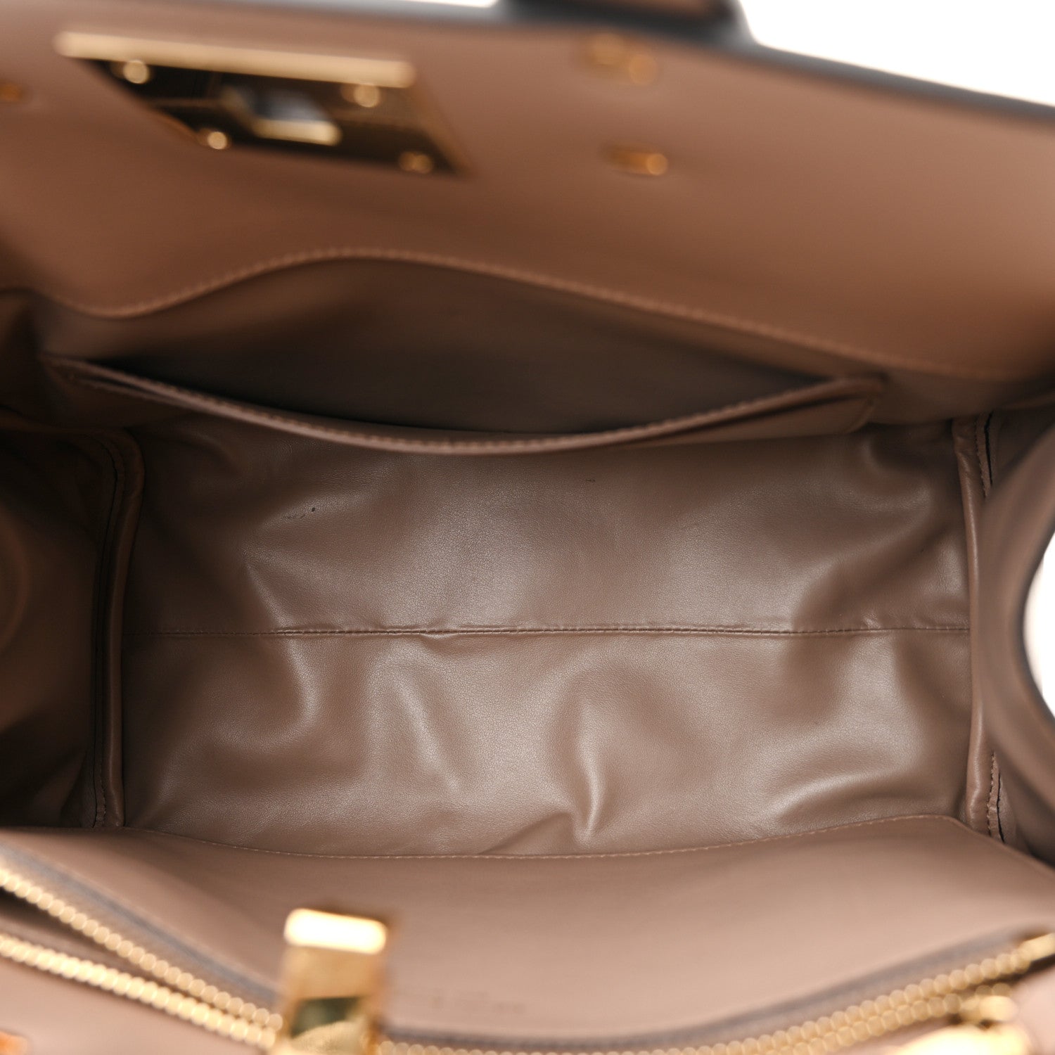 Salvatore Ferragamo Calfskin Studio Bag Caraway Seed 5 of 10