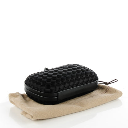Bottega Veneta Satin Intreccio Impero Knot Clutch Black 4 of 6