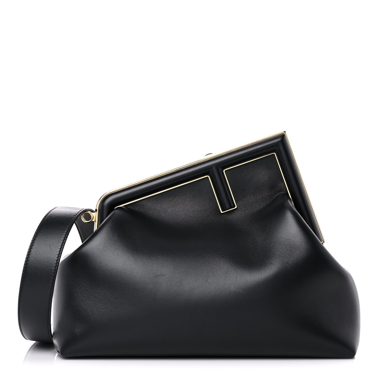 Shiny Nappa Medium Fendi First Black
