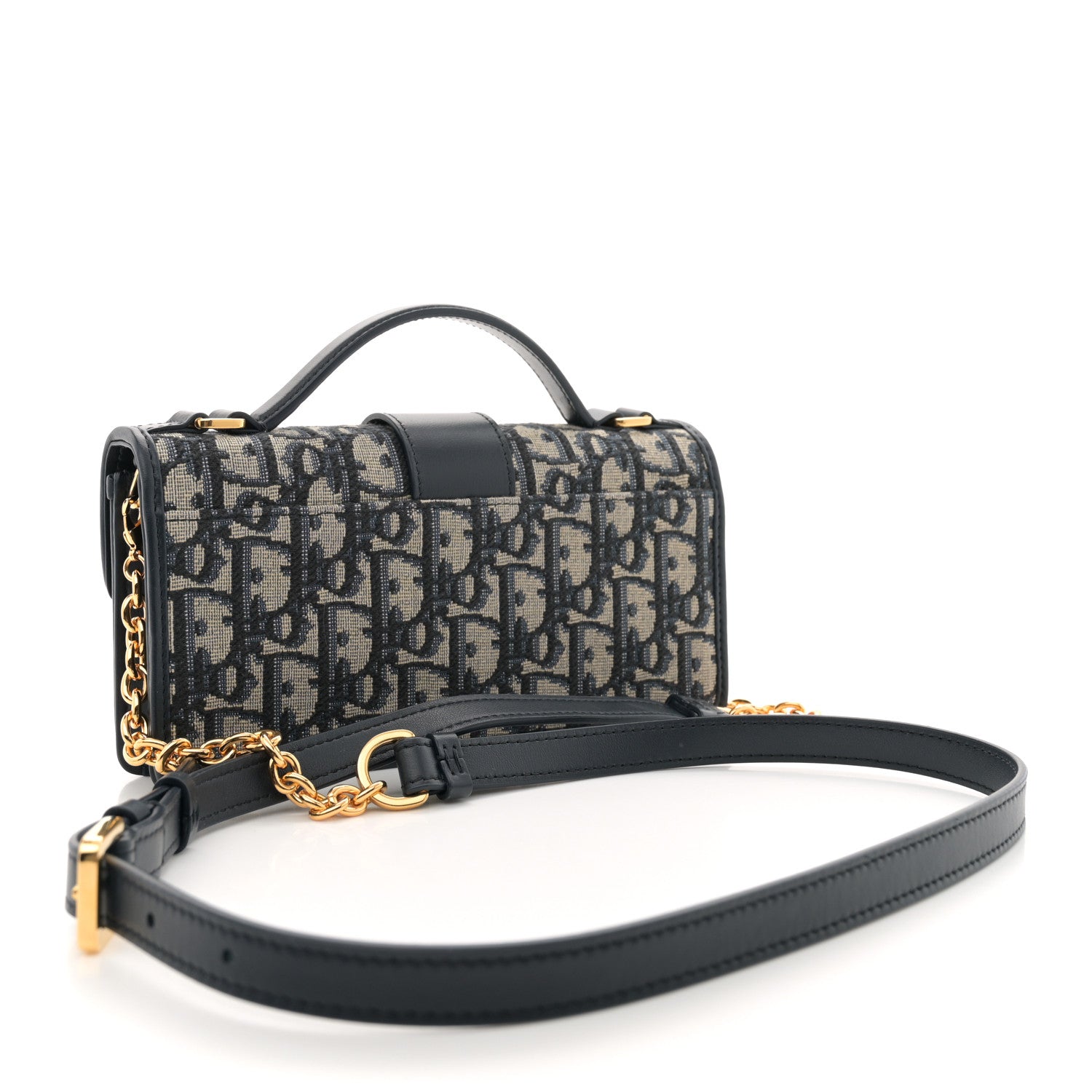 Christian Dior Oblique 30 Montaigne Mini Miss Montaigne Flap Blue 3 of 11