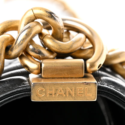 Chanel Lambskin Quilted New Medium Boy Flap Black 25 of 26