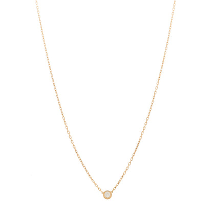 Cartier 18K Pink Gold Diamond SM D'Amour Pendant Necklace 1 of 7