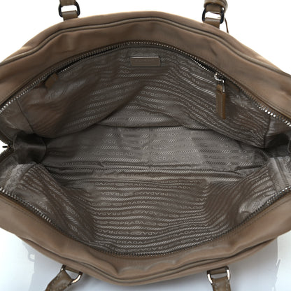 Prada Nylon Saffiano Bauletto Sesamo 4 of 4
