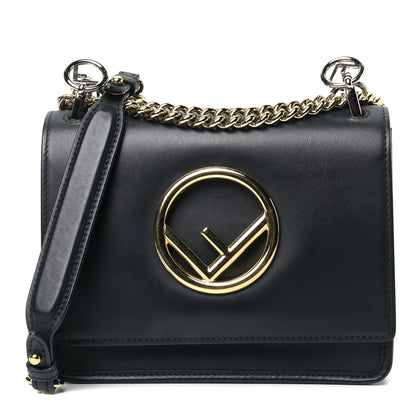 Fendi Vitello Century Opaco F is Fendi Small Kan I Shoulder Bag Black 1 of 5