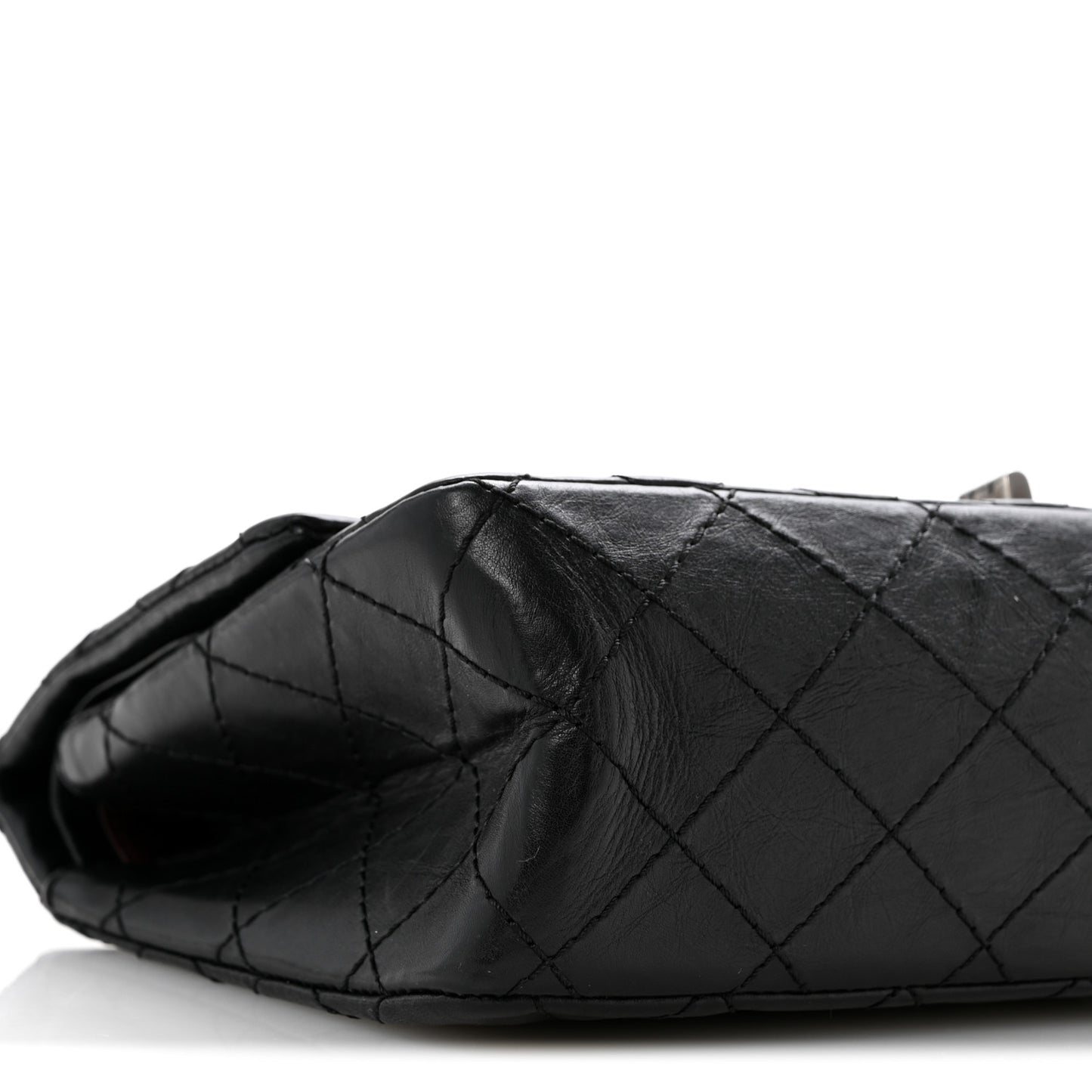 Aged Calfskin Quilted 2.55 Reissue 225 Flap Black