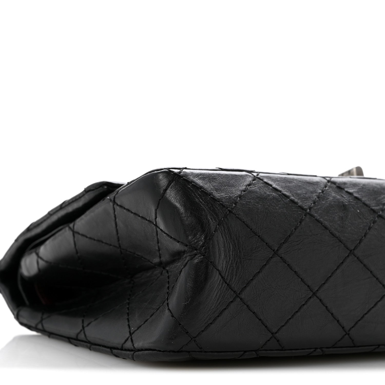 Chanel Aged Calfskin Quilted 2.55 Reissue 225 Flap Black 9 of 13
